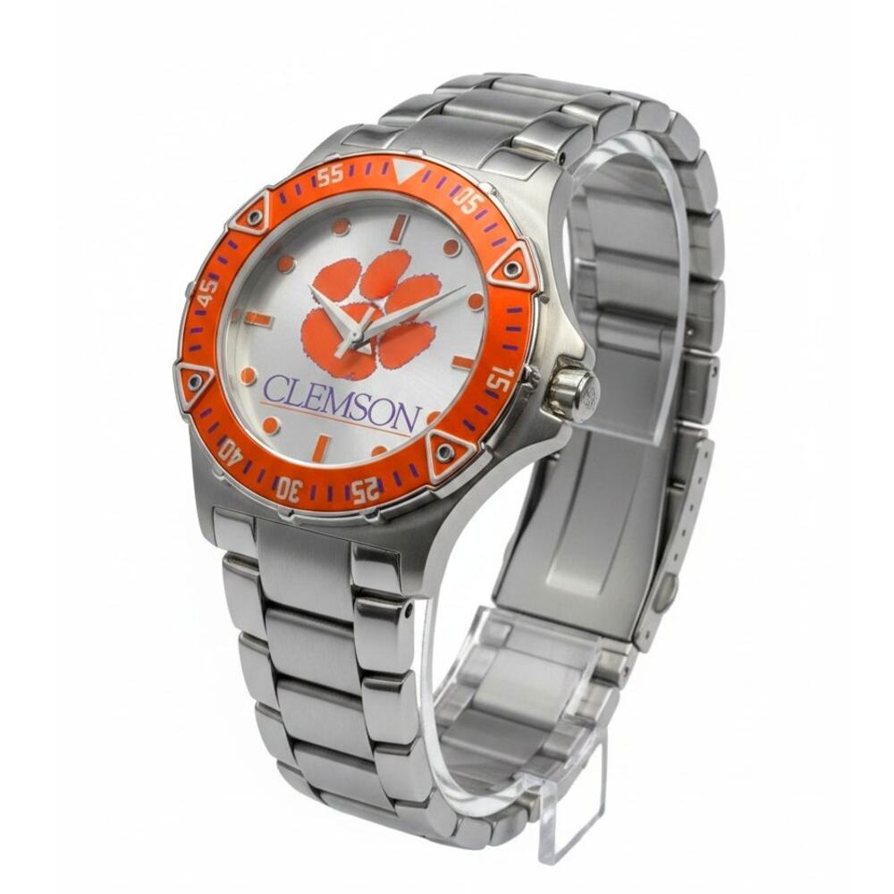 Clemson Tigers Competitor AnonChrome Color Bezel Watch